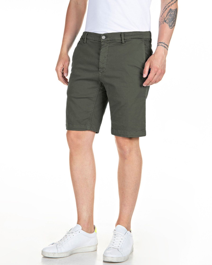 Herenkleding Replay | Replay Hyperflex Chino Short