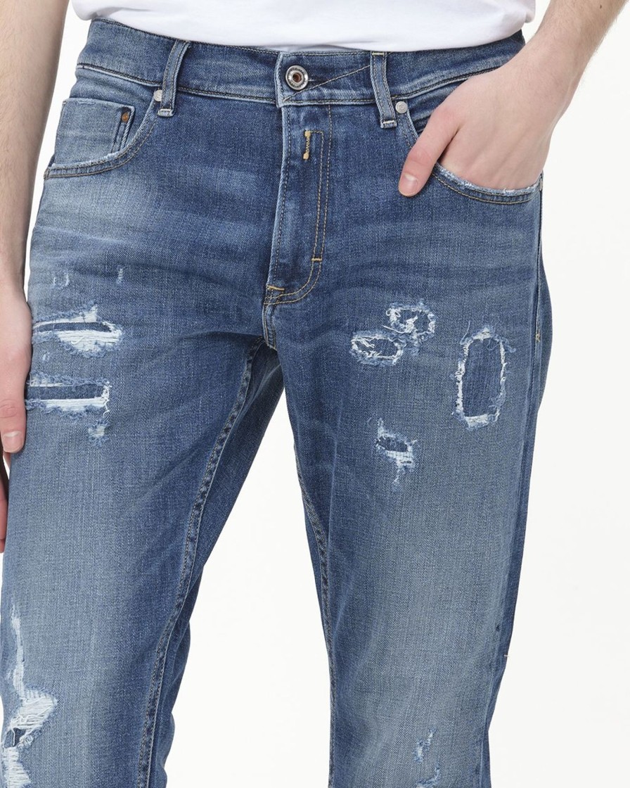 Herenkleding Replay | Replay Mickym Broken Edge Jeans