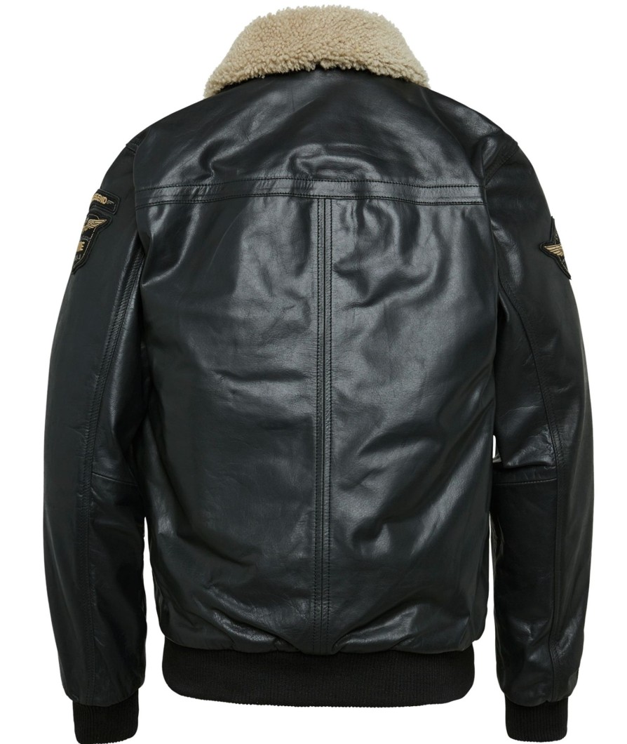 Herenkleding PME Legend | Pme Legend Hudson Bomber Leren Jas