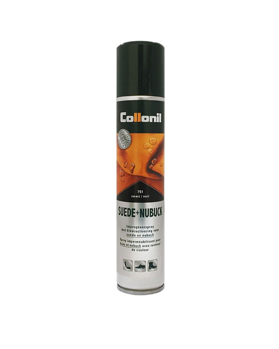 Herenschoenen Collonil | Collonil Suede + Nubuck Zwart Spray 200 Ml