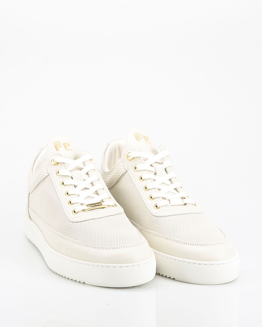 Herenschoenen Filling Pieces | Filling Pieces Low Top Aten Off White Sneakers