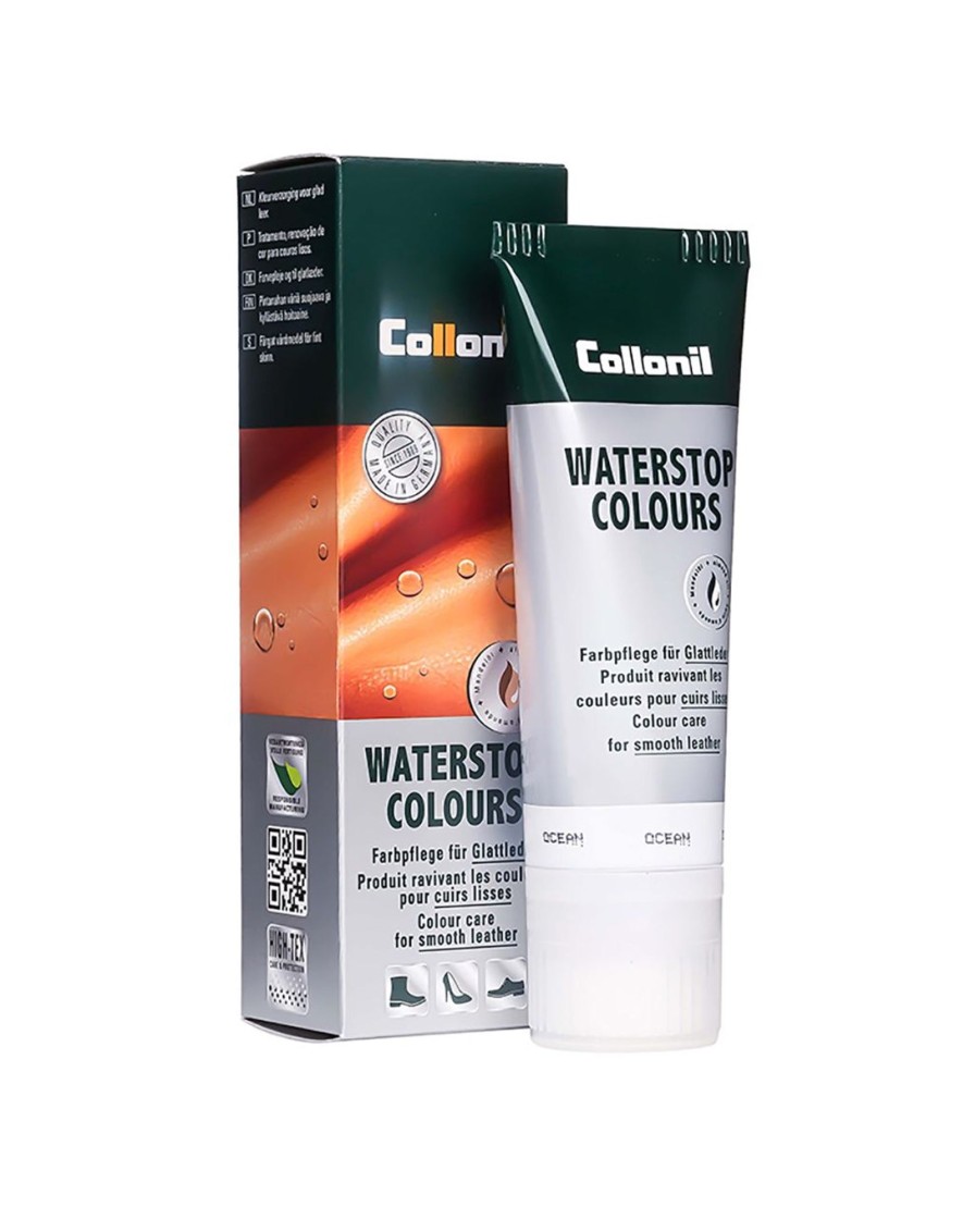 Herenschoenen Collonil | Collonil Waterstop Donkerblauw Tube 75 Ml